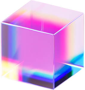 3D Holographic Glass Cube