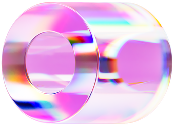 3D Holographic Glass Cylinder