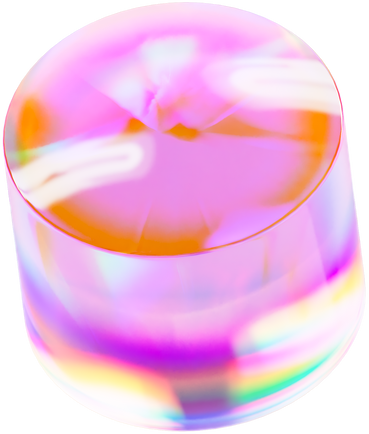 3D Holographic Glass Cylinder